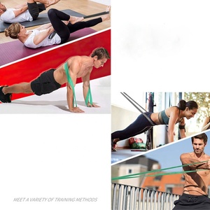 BSCI tùy chỉnh đàn hồi vải kéo lên vòng lặp ban nhạc với 3 cấp độ dài kháng ban nhạc tập thể dục Yoga phòng tập thể dục Workout ban nhạc Đào Tạo - Product Image 4