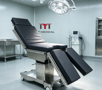 Table d'opération électrique multifonctionnelle MT Medical à double commande, avec repose-jambes détachable et plateau composite perméable aux rayons X
