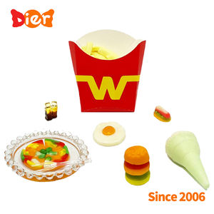 Kit De Lanche De Alta Qualidade Com Ovos Geléia Pizza Doces Hamburgo Forma Gummy <span class=keywords><strong>French</strong></span> Fries Snack <span class=keywords><strong>Candy</strong></span> Sorvete Cone Doces Custom ODM - Product Image 3