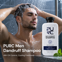 Shampoo antipelliculaire pour hommes OEM, anti-démangeaisons, antipelliculaire 48h, contrôle du sébum, rafraîchissant, apaisant pour le cuir chevelu, avec arbre à thé