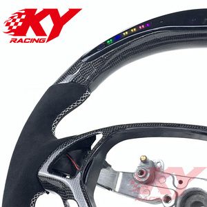 Volante Deportivo Personalizado para Infiniti G37 G20 G25 G30 G3, Estilo Panal de Abeja, Fibra de Carbono, LED, RPM - Product Image 2
