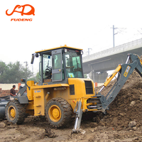 Excavator Backhoe WZ30-25 5-10 Ton, Wheel Front Back Hoe ExcavatorTractor Loader Backhoe Loader untuk Dijual