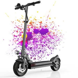 48V 18Ah JOYOR Y6-S EU Warehouse Folding Electrical Scooter 38km/h 10Inch Fat Tires Effectively Shock Absorbing E-scooter
