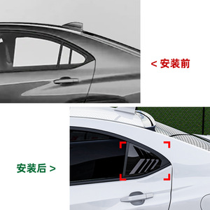 ซูบารุ Wrx Sti Vb 2022 ตัวล็อคหน้าต่างทรงสามเหลี่ยม สติ๊กเกอร์ติดรถยนต์ ลายคาร์บอนไฟเบอร์ กาวติดภายนอก ตกแต่งภายนอก - Product Image 4