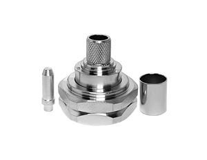 RFコネクタDiN L297/16タイプオスピンストレート圧着LMR400用RG393 RG213 RG214同軸ケーブルマイクロドット - Product Image 2