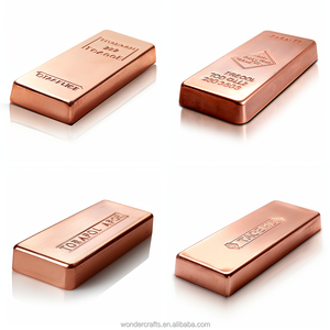WD 사용자 정의 하나 발견. 999 미세 사다리꼴 빗변 경사 가장자리 금속 Cu 레드 구리 청동 주괴 금괴 바 - Product Image 5