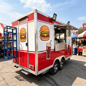 Carrito de Venta Móvil Personalizado, Camión de Comida para Té de Burbujas, Remolque Móvil de Bebidas, Remolque de Café, Camión de Comida con Cocina Completa - Product Image 2