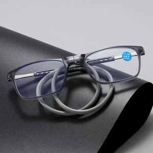 Gafas <span class=keywords><strong>de</strong></span> <span class=keywords><strong>Lectura</strong></span> Plegables Magnéticas Portátiles con Clip, Cuadradas, Anti-luz Azul, Anti-pérdida, <span class=keywords><strong>para</strong></span> Hombre y Mujer, Modelo SX 056 - Product Image 2