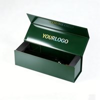 Caja para Botellas, Caja Rígida Magnética para Vino y Licores con Estampado en Dorado y UV, Empaque de Regalo Resistente