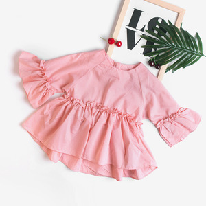 Nueva Moda: Blusas con Mangas con Volantes de Diseño Occidental para Niñas en el Mercado Chino - Product Image 3