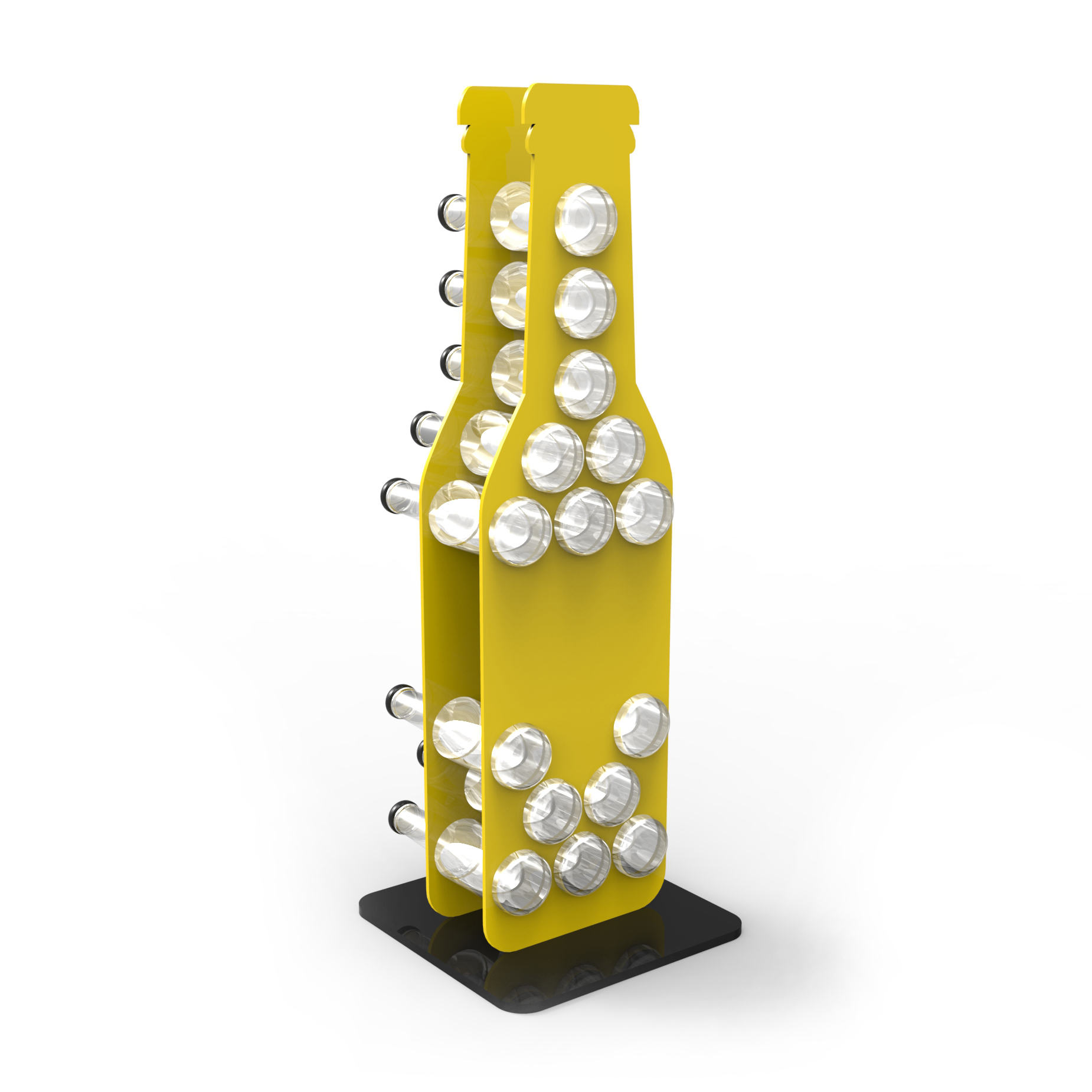 Bottle Shape Acrylic Tonic Water Display Stand — view 6