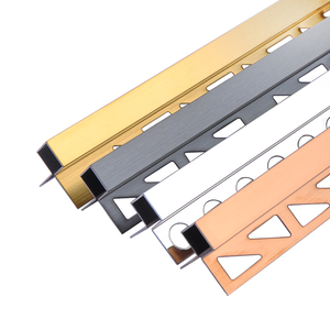 SMAProfiles Modern 1mm Brass <strong>Corner</strong> Strips 304 Stainless Steel Tile <strong>Corner</strong> Trim Mirror Surface Stainless Steel Angle Profile - Product Image 5