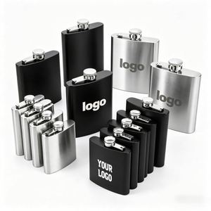 YS99 Vente en gros de flacons à liqueur personnalisés avec logo, différentes capacités, flacons à whisky pour hommes, bouteilles à vin, flacons à liqueur en acier inoxydable - Product Image 1