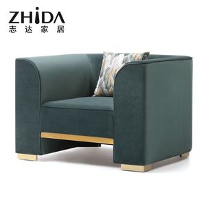 Zhida ensemble de canapés en velours de luxe haut de gamme nouveauté meubles de maison pour villa 3-2-1 places salon pour <span class=keywords><strong>appartement</strong></span> et centre commercial - Product Image 4