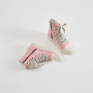 Nouvelles baskets de style entraîneur pour hommes et femmes 2023, lacets épais et gros œillets, baskets grande taille, chaussures plates de danse hip-hop - Product Image 4