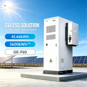 Deye <span class=keywords><strong>GE</strong></span>-F60 CE 61.44kWh LiFePO4 ESS IP55 Système d'extinction d'incendie par aérosol noir pour alimentation de secours en usine - Product Image 1