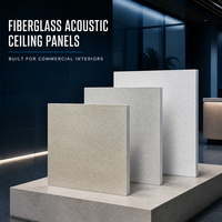 Panneaux acoustiques en fibre de verre 600 x 1200 mm pour hôtels, aéroports, cinémas et projets d'aménagement intérieur public