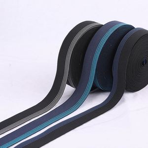 Bande élastique pliable en sergé tissé, ruban biais élastique, vente en gros d'usine, polyester coloré personnalisé - Product Image 2