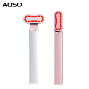 Beauty Wand Vibração Massageador de Olhos EMS Micro-atual Aquecimento Anti-idade Dark Circles Red Light Therapy Eye Massager