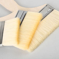 Pinceaux à peinture murale en laine de qualité professionnelle Expedition, manche en bois long, tailles 2-5 pouces, ne perdent pas facilement les poils pour peinture au latex, garantie 3 ans