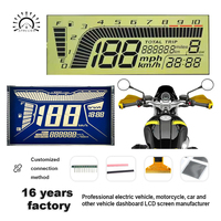 Pantalla LCD para Motocicleta, Pantalla a Color Segmentada VA para Panel de Instrumentos de Scooter Eléctrico, Conexión Personalizada