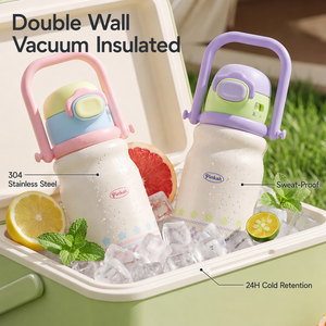 Bouteille isotherme PINKAH personnalisée de 750 ml en acier inoxydable 304 avec infuseur à thé et double couvercle pour boisson - Product Image 4