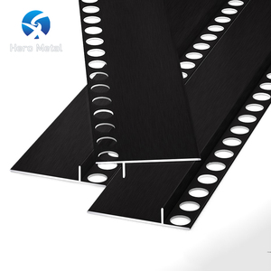 Battiscopa in Alluminio <span class=keywords><strong>Nero</strong></span> Lucido 18mm, Protezioni per Bordi Murali in Metallo per <span class=keywords><strong>Cucina</strong></span>, Vendita Calda 2026 - Product Image 1