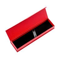 Cajas de bolígrafos de regalo vacíos Kraft marrones al por mayor con revestimiento UV de laminación mate en relieve para bolígrafos