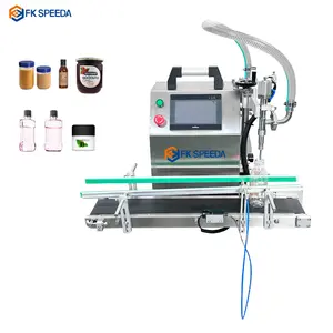 Electric Desktop Automatic Bottling Machine for Mascara Cosmetic Cream Lotion Paste Bevarages Oil Filling Capping and Labeling