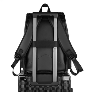 Sac à dos pour ordinateur portable pour les voyages d'affaires et les trajets quotidiens, sac d'école pour hommes, sac à dos classique et élégant de style vintage en <span class=keywords><strong>cuir</strong></span> PU avec rabat - Product Image 2