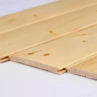 Panneau mural en bois massif non peint, planche de sauna pour plafond