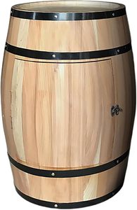 Mueble de Madera Maciza de Roble para Botellas de Vino y Whisky con Puerta con Cerradura, Barril Decorativo para <span class=keywords><strong>Bodega</strong></span>, Estante de Madera para Botellas de Vino - Product Image 2