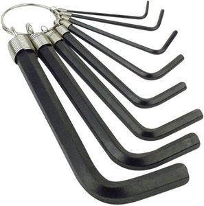 8 pezzi 10 pezzi Set di chiavi esagonali 1.5-10mm chiave chiave L chiave chiave cacciavite con portachiavi anello durevole Cr-V DIY per la riparazione della bicicletta - Product Image 2