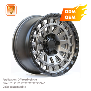Rines Todoterreno Forjados de Aleación YX Personalizados de <span class=keywords><strong>17</strong></span>, 18 y 20 Pulgadas, 6x114.3, 6x135, 6x139.7, con Beadlock, para Toyota Tacoma y Land Cruiser Tank - Product Image 3