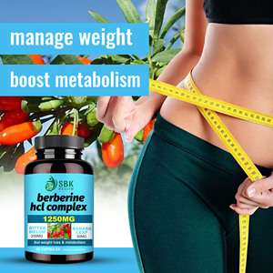 Best Selling ODM Berberine HCL Complex Capsules Dietary <b>Supplement</b> Promote Weight Loss Function and Support Metabolism Levels - Product Image 6
