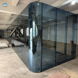 Rumah Kontainer Dinding Kaca Modular Modern Mewah Siap Huni 2 3 4 5 Kamar Tidur Prefabrikasi 20ft 40ft untuk Hotel Villa - Product Image 2