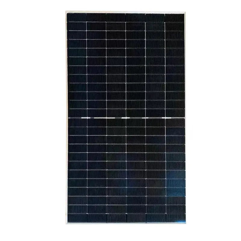 シングル単結晶シリコンPvモジュールブラックカバー550wNタイプダブルガラスソーラーパワーパネル屋上太陽光発電システム用