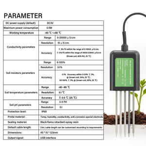 Sensor de Suelo <span class=keywords><strong>YAGO</strong></span> 7 en 1 Tipo-C, Medidor de Humedad, EC/NPK y pH del Suelo - Product Image 5