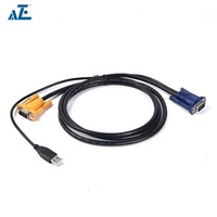 Console KVM 1U 16 ports, moniteur large écran HD 1080P de 17 pouces, noir, indice de protection IP20 pour armoire de serveur, garantie 1 an, en stock