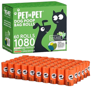 Hochwertige auslaufs ichere Hundekot-Tasche mit individuellem, einfachem Krawatten griff für Katzen und Hundekot knochen und-taschen - Product Image 1