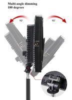 Équipement de photographie TV Vidéo Studio Lumières Film Tir LED Studio Lumières Avec 2m Trépied Stand