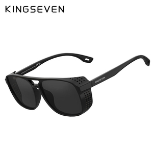 Gafas de Sol <span class=keywords><strong>KINGSEVEN</strong></span>, Montura Completa de TPE, Polarizadas UV400, Diseño Cuadrado Plateado, Modernas, Unisex, para Deportes al Aire Libre - Product Image 6