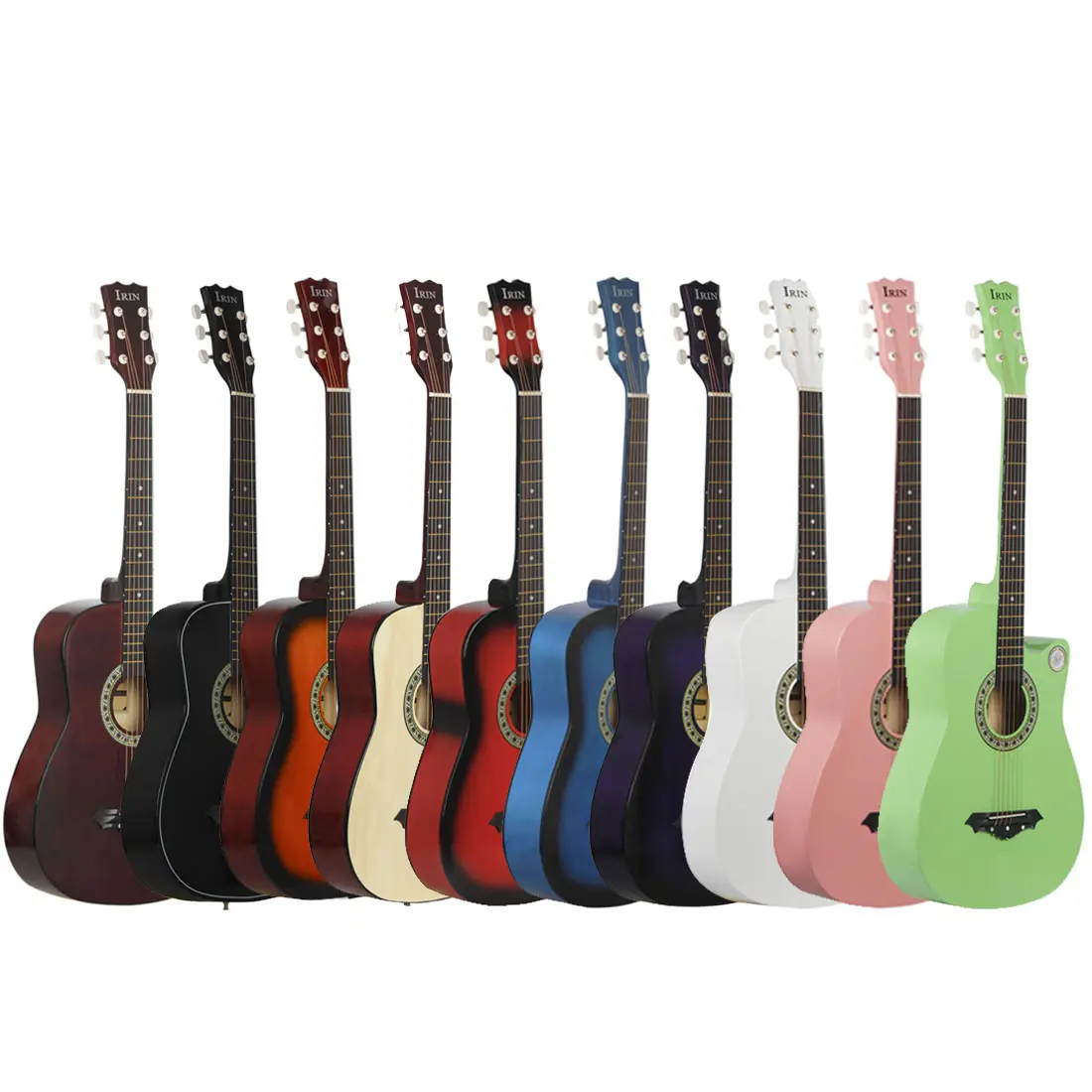 IRIN Chinese manufacturer's high selling and cheap 38-inch handmade folk acoustic guitar