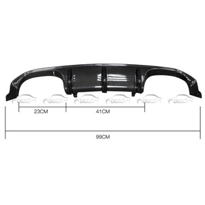 Difusor de Fibra de Carbono Estilo MP, Alerón Trasero, Aletas, Spoiler, Winglet, Splitter para BMW M3 M4 F80 F82 F83, Tuning Automotriz - Product Image 2
