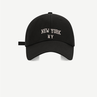 Gorro de Rendimiento de Corte Holgado para Hombre FayeIn, Gorra de Béisbol de Algodón Suave Sin Estructura Ajustable Estilo Papá de Nueva York