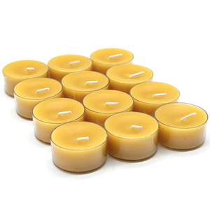 Grosir lilin Beeswax alami buatan tangan Multi warna bulat beraroma lilin cahaya teh Mini - Product Image 1