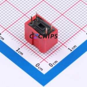 DPL-02RP DIP Switch Through hole Component (THT) Switch Piano Key Single Pole Single Throw 2 PC Pin - Product Image 2