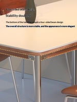 Ensemble de table à manger italienne moderne minimaliste en ardoise pour 6 personnes, chaises, rangement, salon, petit appartement, meubles sans assemblage