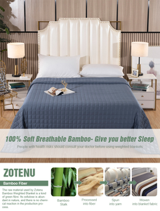 Popolare In europa e In America tessuto In poliestere personalizzato coperta ponderata In bambù per autismo - Product Image 6