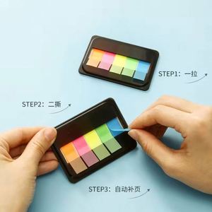 Notas Adhesivas Personalizadas de Colores Vivos, Fuerte Adhesión, Blocs de Notas Autoadhesivos, Marcadores para la Escuela y Oficina - Product Image 5